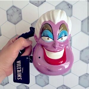 NWT- RARE Disney Ursula Villains The Little Mermaid Ceramic Mug- 16 oz